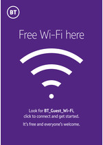 Free Guest Wi-Fi - A3 Poster